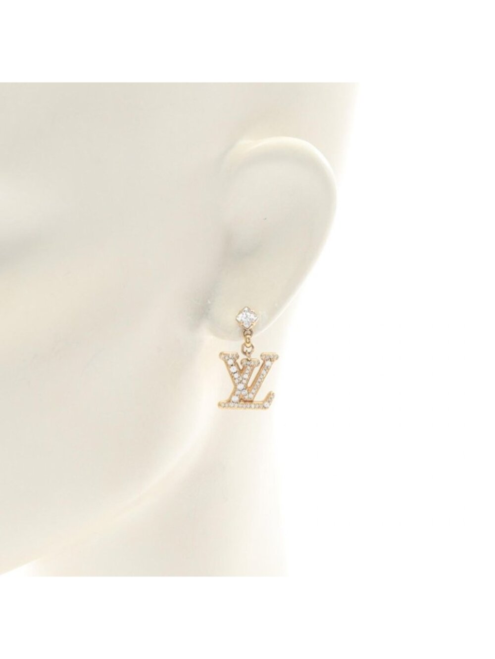 ★SOLD★ Louis Vuitton Earrings LV - Picture 4 of 6